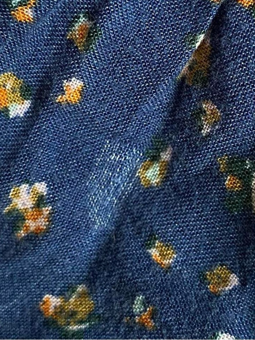 SOLD People blue floral cotton maxi dressSOLD - Picture 7 of 8